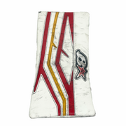 Brian's Iconik - Used AHL Pro Stock Goalie Blocker (White/Red/Yellow)