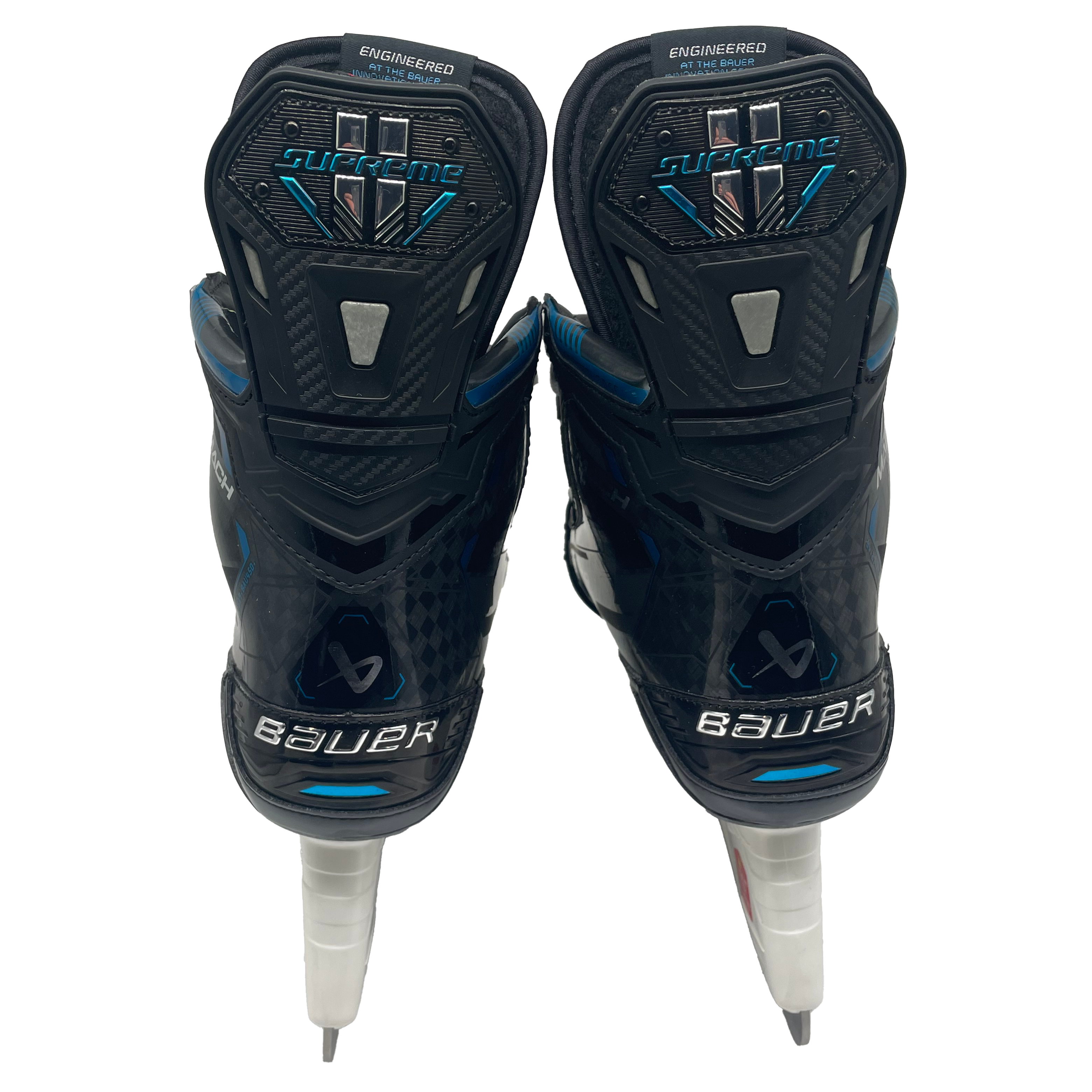 Bauer Supreme Mach - Pro Stock Hockey Skates - Size 9.25E (Blue)