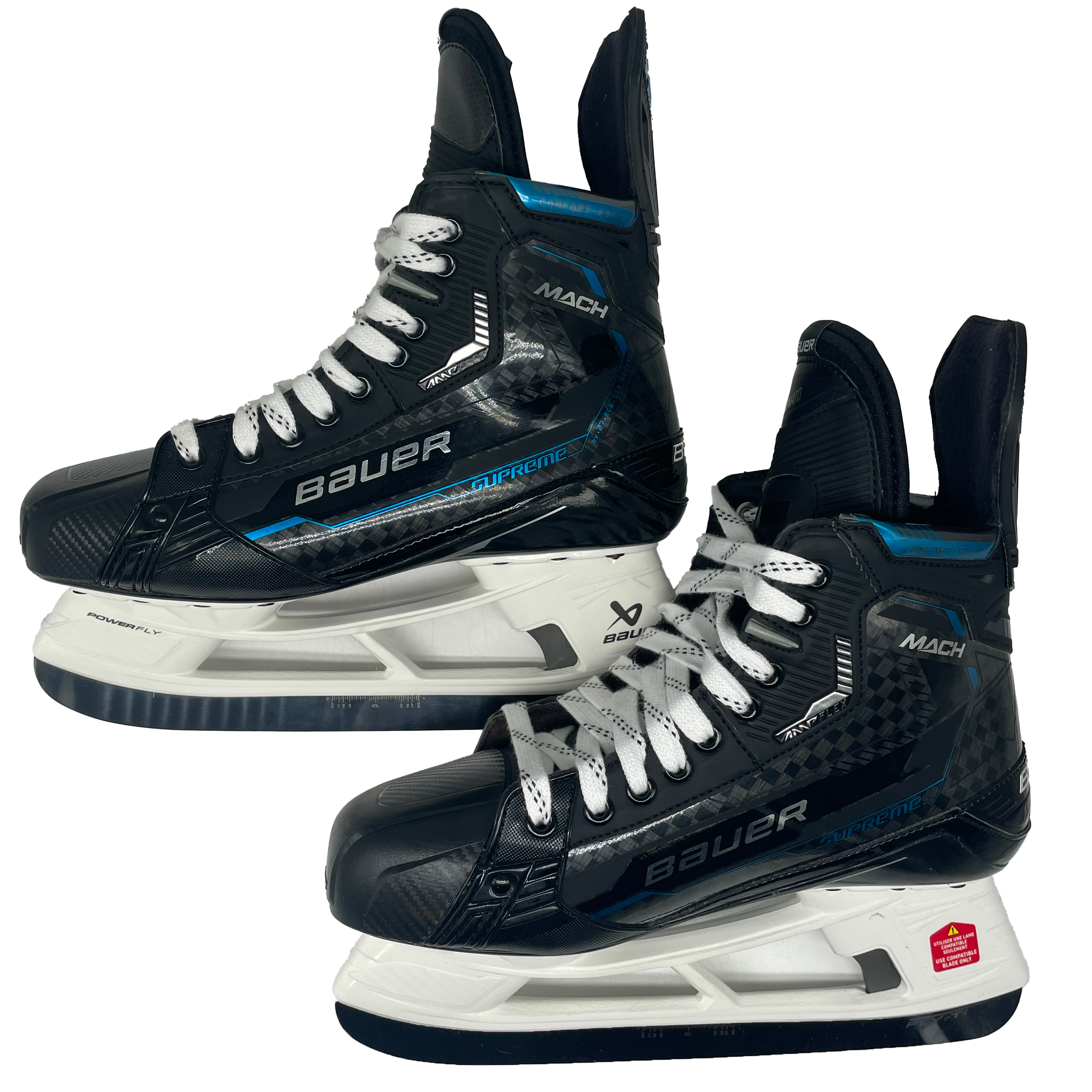 Bauer Supreme Mach - Pro Stock Hockey Skates - Size 9.25E (Blue)