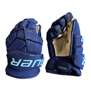 Bauer Supreme Mach - Used PWHL Pro Stock Glove - Toronto Sceptres (Navy/Powder Blue)