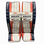 Bauer Supreme Mach - Used Pro Stock Pad Set (White/Navy/Orange) *Dressed as Bauer Reactor*