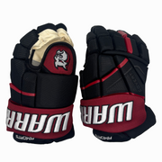 Warrior Covert QR6 Pro - NCAA Pro Stock Hockey Gloves (Black/Burgundy)