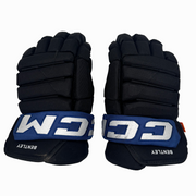 CCM HGP43SP - Used NCAA Pro Stock Hockey Glove (Black/Blue)
