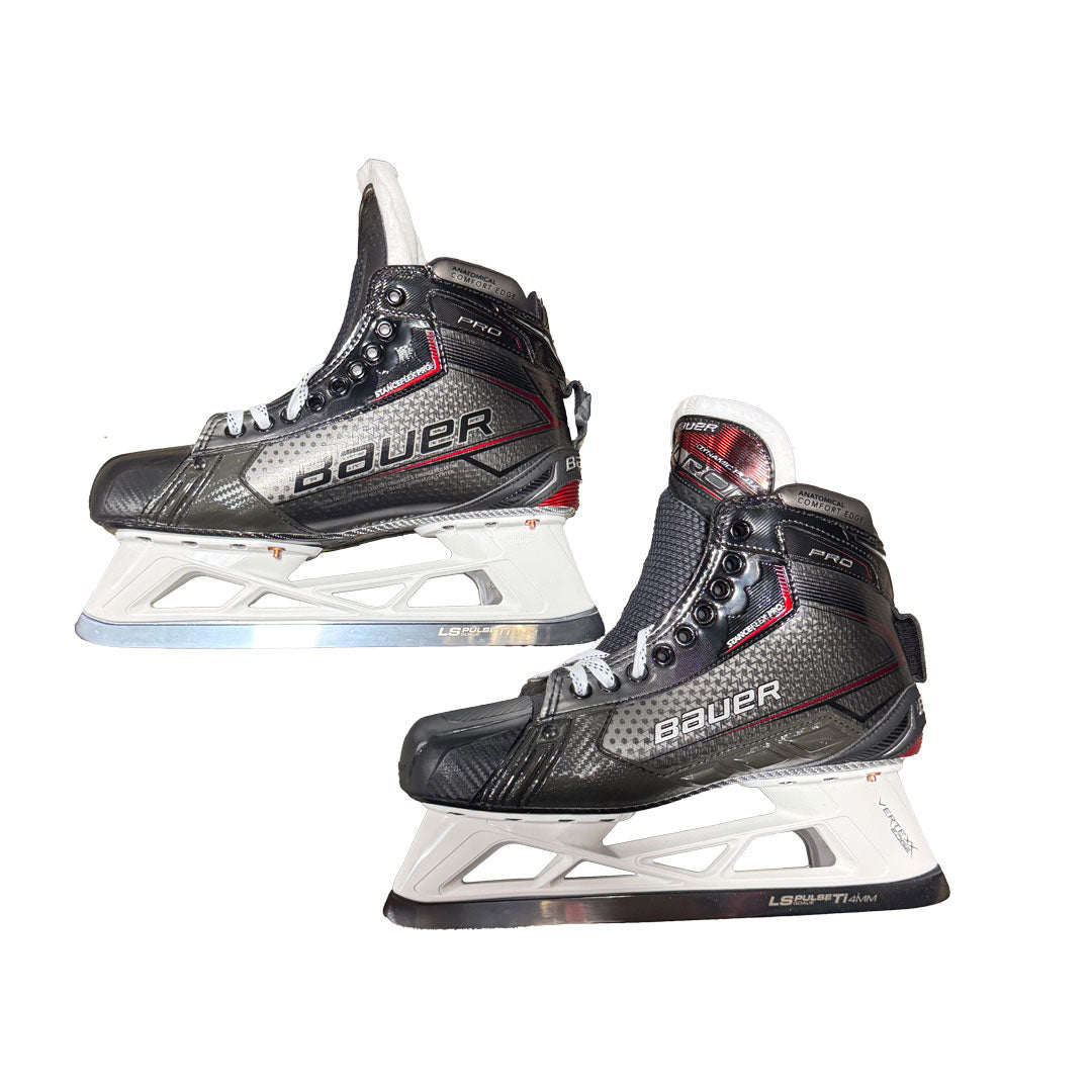 Bauer Pro - Pro Stock Goalie Skate - Size R: 9/L:9.5 Fit 3