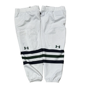 NCAA - Chaussettes de hockey Under Armour d'occasion (blanc/vert/bleu marine)