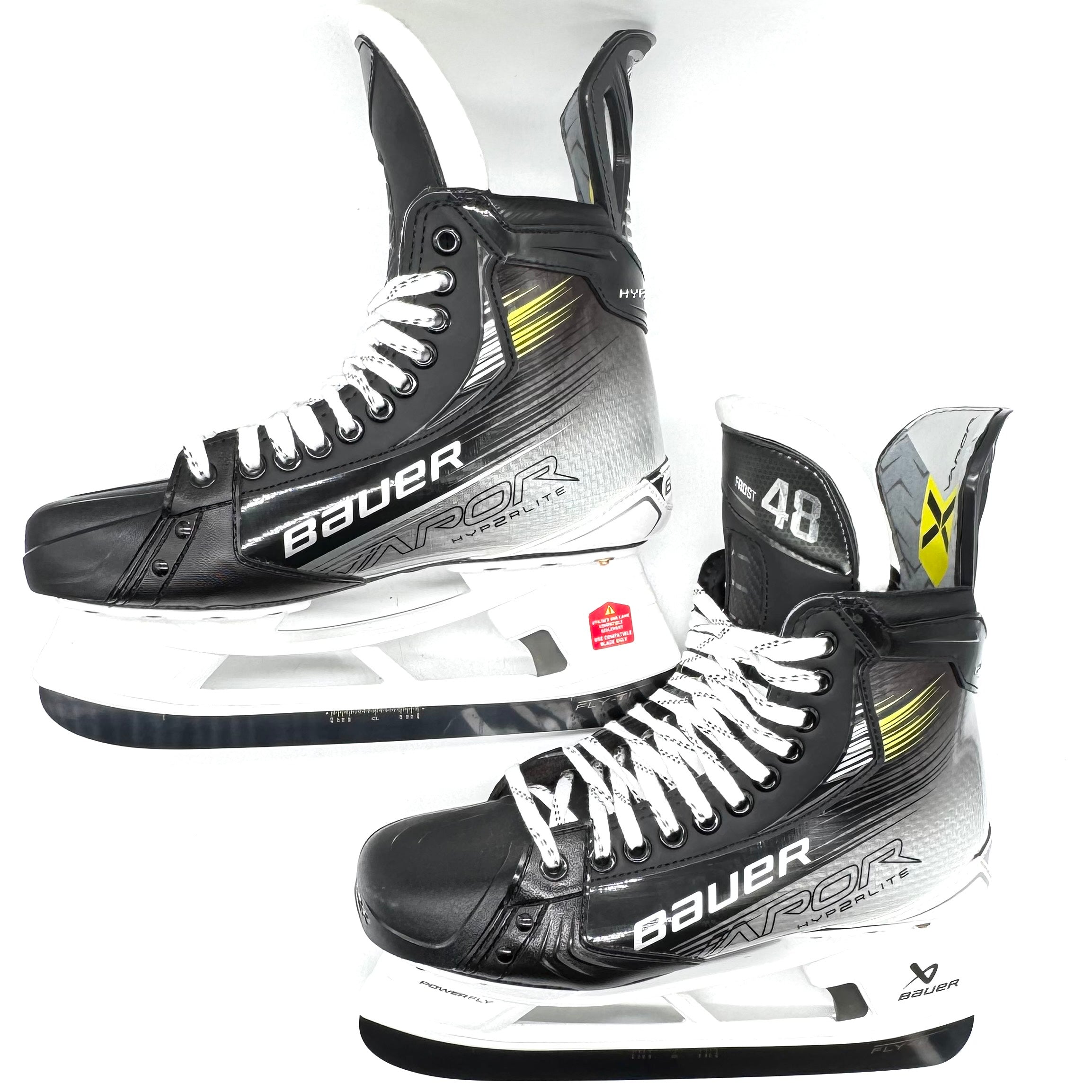 Morgan Frost - Bauer Vapor Hyperlite 2 - Patins de hockey professionnels de la LNH - Taille 8