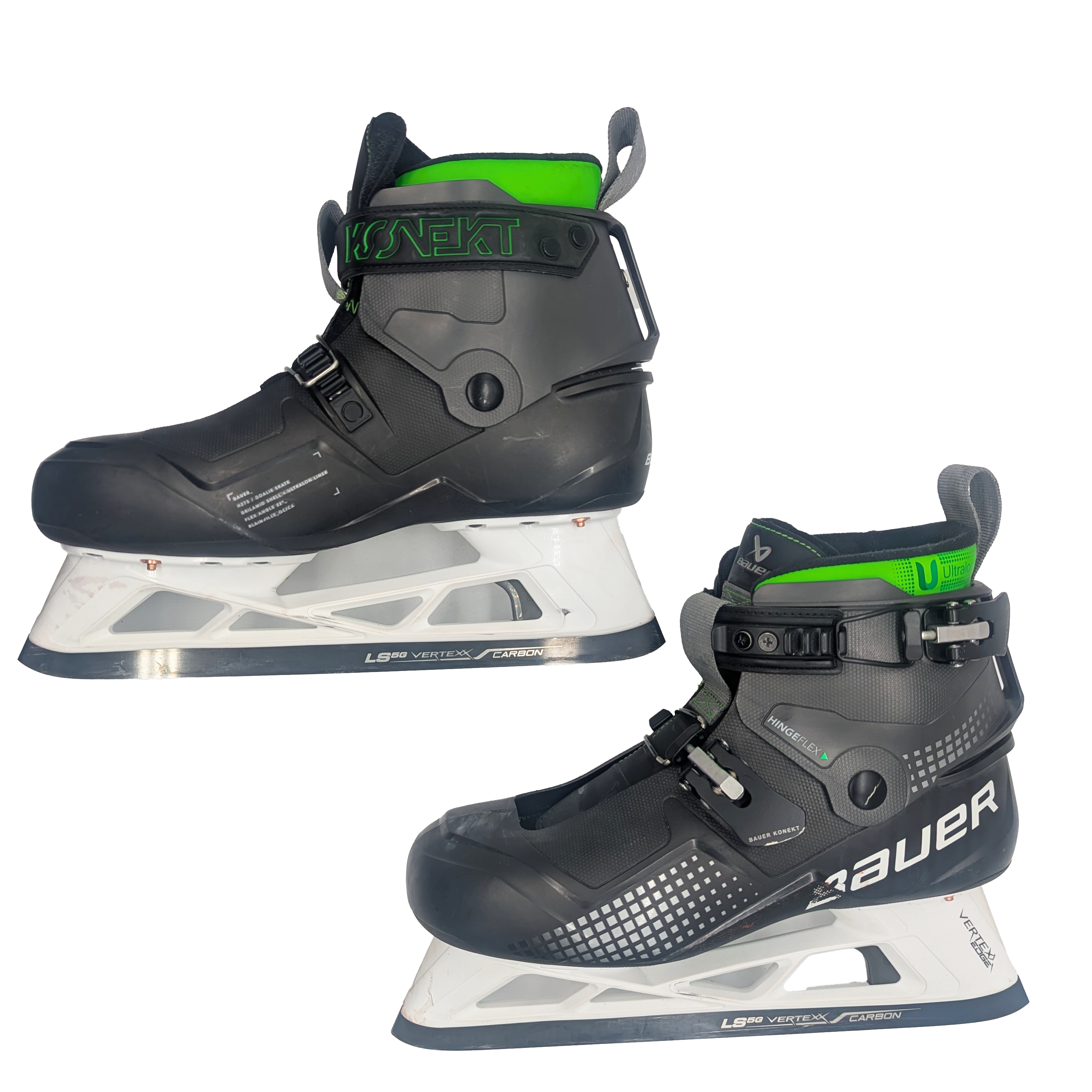 Bauer Konekt - AHL Used Pro Stock Goalie Skates - Size 10