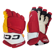 CCM HGJSPP - Gant NHL Pro Stock - Andrei Kuzmenko (Rouge/Jaune/Blanc)