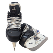 CCM Jetspeed FT6 Pro – Patins de hockey Pro Stock – Taille 7R (Bleu/Blanc)