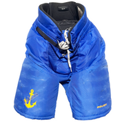 Bauer Supreme - Pantalon de hockey NCAA Pro Stock d'occasion (bleu roi)