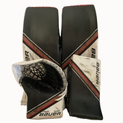 Bauer Vapor Hyperlite 2 - Ensemble de gardien de but complet Pro Stock Senior d'occasion (blanc/noir/beige)
