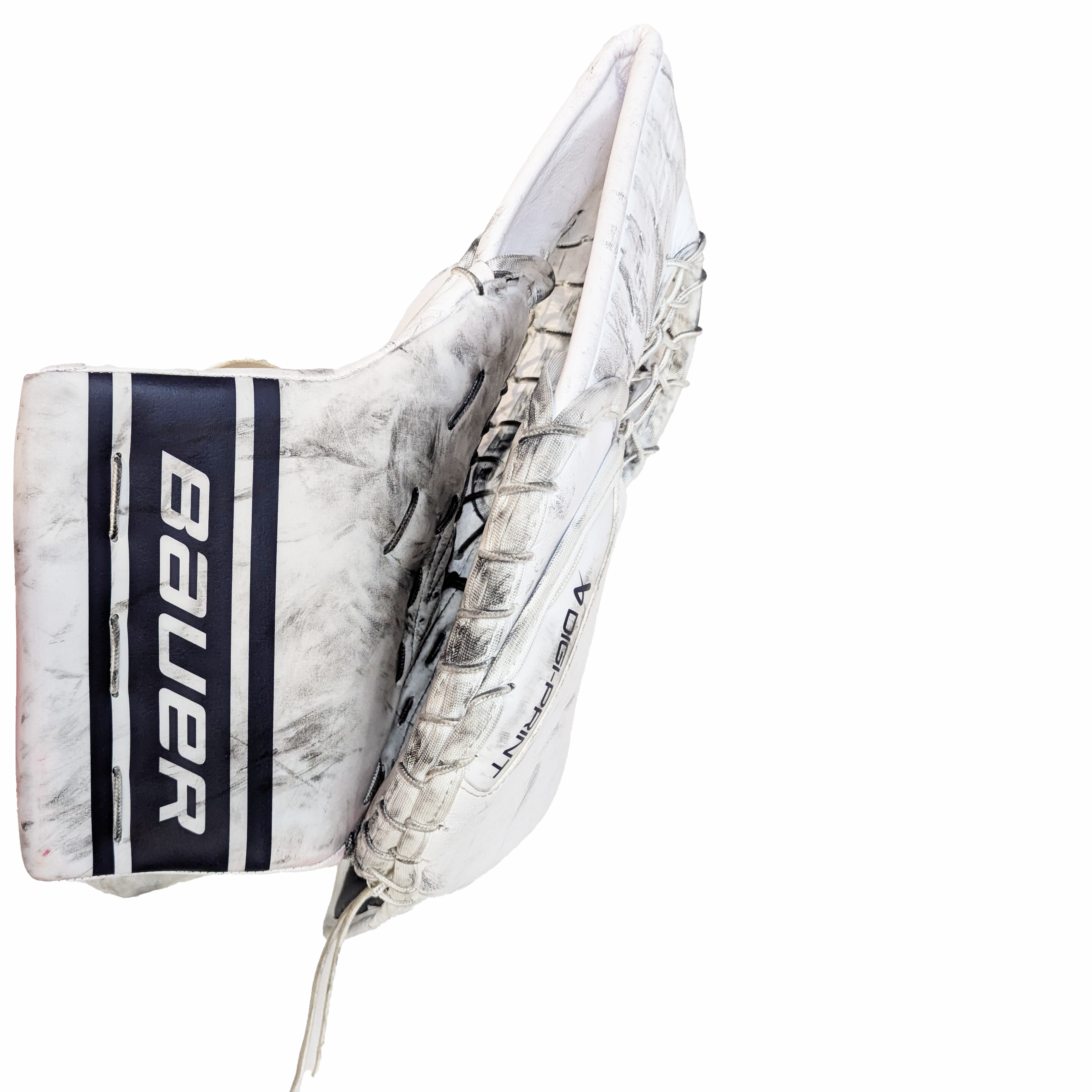 Bauer Vapor Hyperlite 2 - Gant de gardien de but Pro Stock d'occasion (bleu marine/blanc)