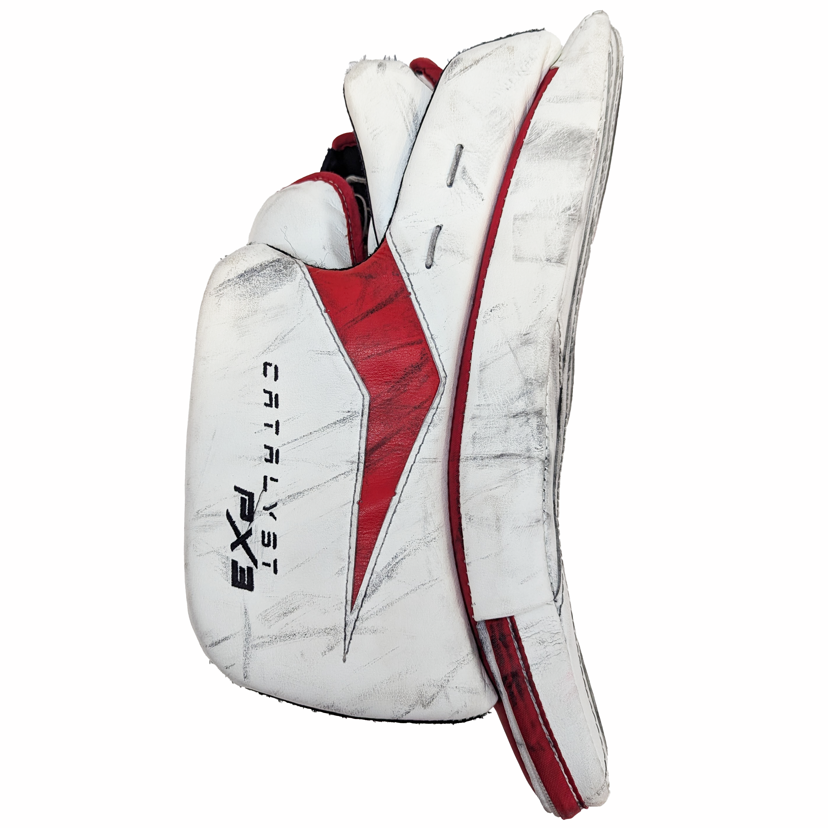 True Catalyst PX3 - Jambières de gardien de but Pro d'occasion (blanc/rouge/noir)