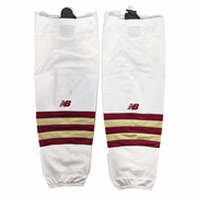 NCAA - Chaussettes de hockey New Balance d'occasion (blanc/doré/marron)