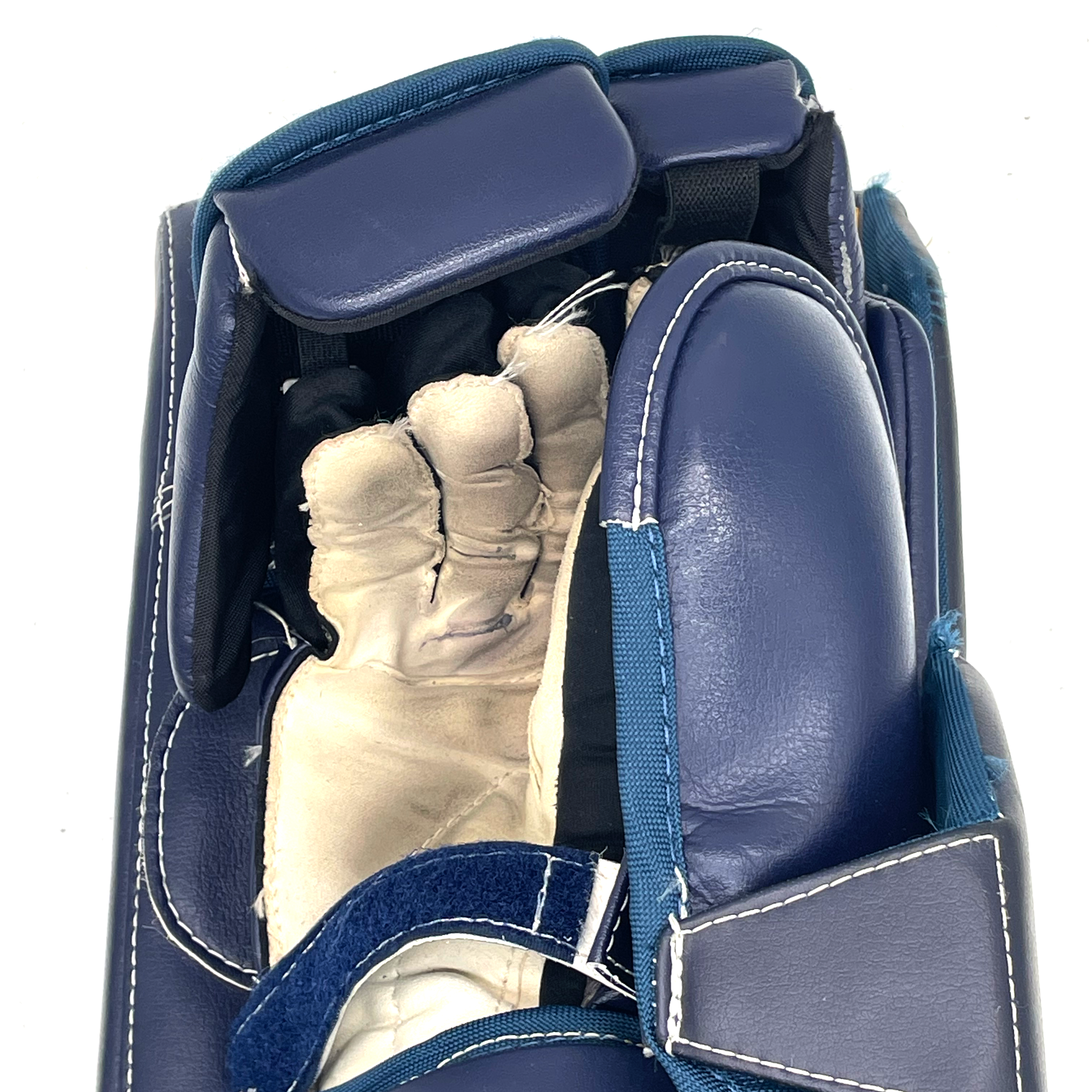 Bauer Supreme Ultrasonic - Used Goalie Blocker (Navy/Yellow/White)