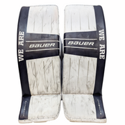 Bauer Vapor Hyperlite 2 - Jambières de gardien Pro d'occasion (bleu marine/blanc)