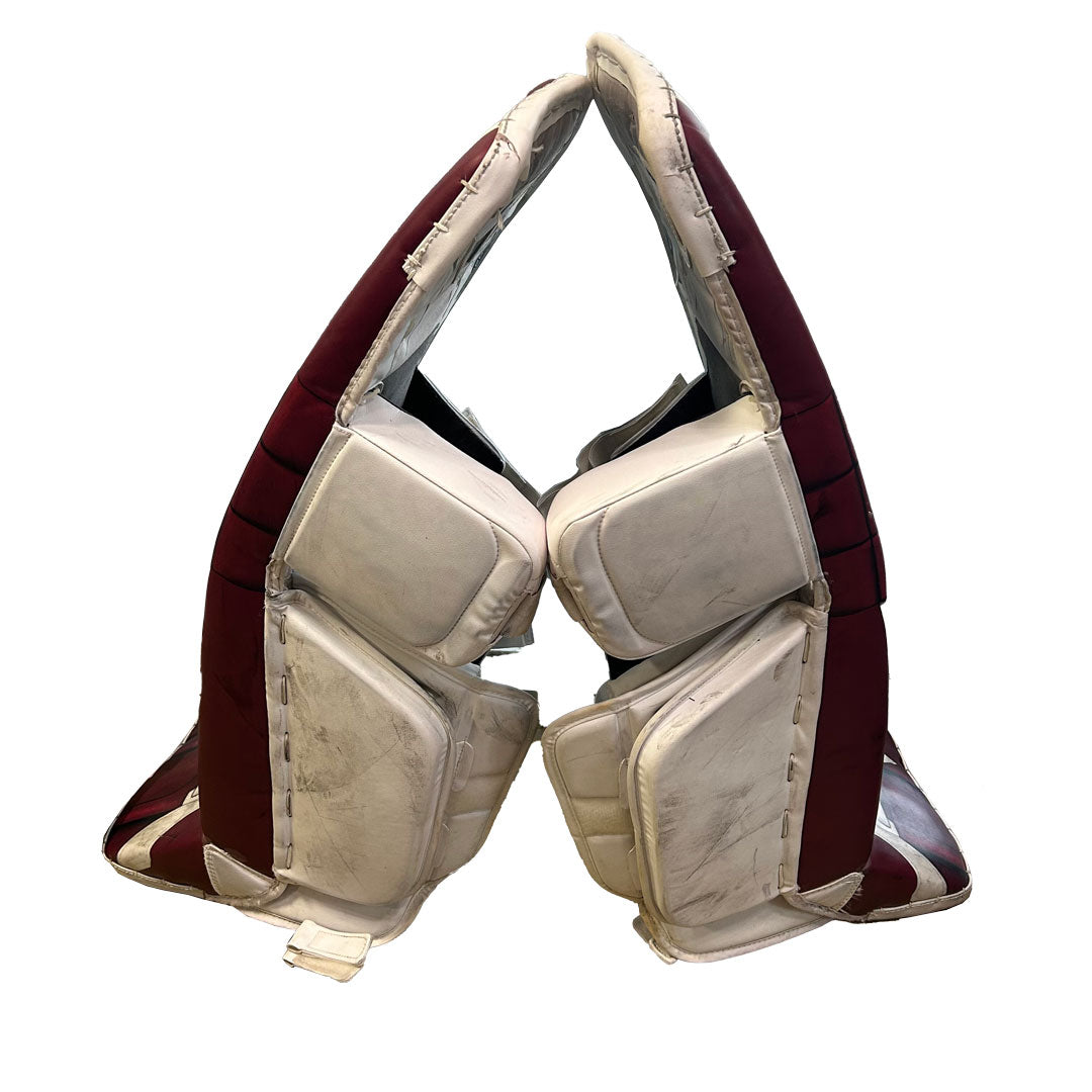 Bauer Vapor Hyperlite 2 - Used Pro Stock Goalie Full Set (Maroon) *Dressed as Bauer Reactor*