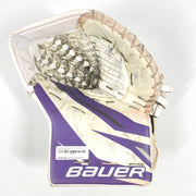 Bauer Supreme 2S Pro - Gant de gardien de but Pro Stock d'occasion (blanc/violet/noir)
