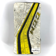 CCM Premier Pro - Bloqueur de gardien de but Pro Stock d'occasion (blanc/jaune/noir)