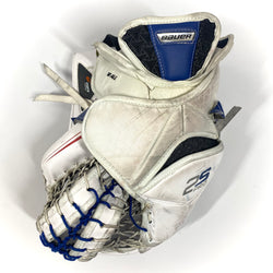 Bauer Supreme 2S Pro - Gant de gardien de but Pro Stock d'occasion (blanc/rouge/bleu)