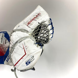 Bauer Supreme 2S Pro - Gant de gardien de but Pro Stock d'occasion (blanc/rouge/bleu)
