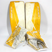 Bauer Supreme UltraSonic - Ensemble complet de gardien de but Pro Stock d'occasion (blanc/jaune)