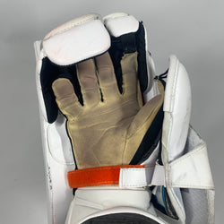 Bloqueur de gardien Bauer Vapor Hyperlite d'occasion (blanc/orange/bleu marine)