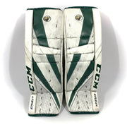 CCM Extreme Flex 5 - Jambières de gardien de but Pro Stock d'occasion (blanc/vert)