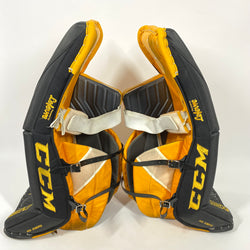 CCM Extreme Flex IV - Ensemble complet de gardien de but Pro Stock d'occasion (noir/jaune)