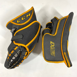 CCM Extreme Flex IV - Ensemble complet de gardien de but Pro Stock d'occasion (noir/jaune)