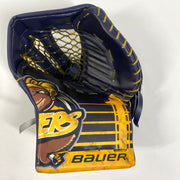 Bauer Supreme Ultrasonic - Gant de gardien de but Pro Stock d'occasion - (bleu marine/jaune)