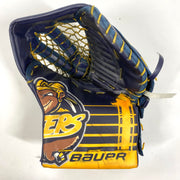Bauer Supreme Ultrasonic - Gant de gardien de but Pro Stock d'occasion - (bleu marine/jaune)