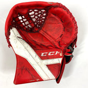 CCM AXIS - Gant de gardien de but Pro Stock d'occasion (rouge/blanc)