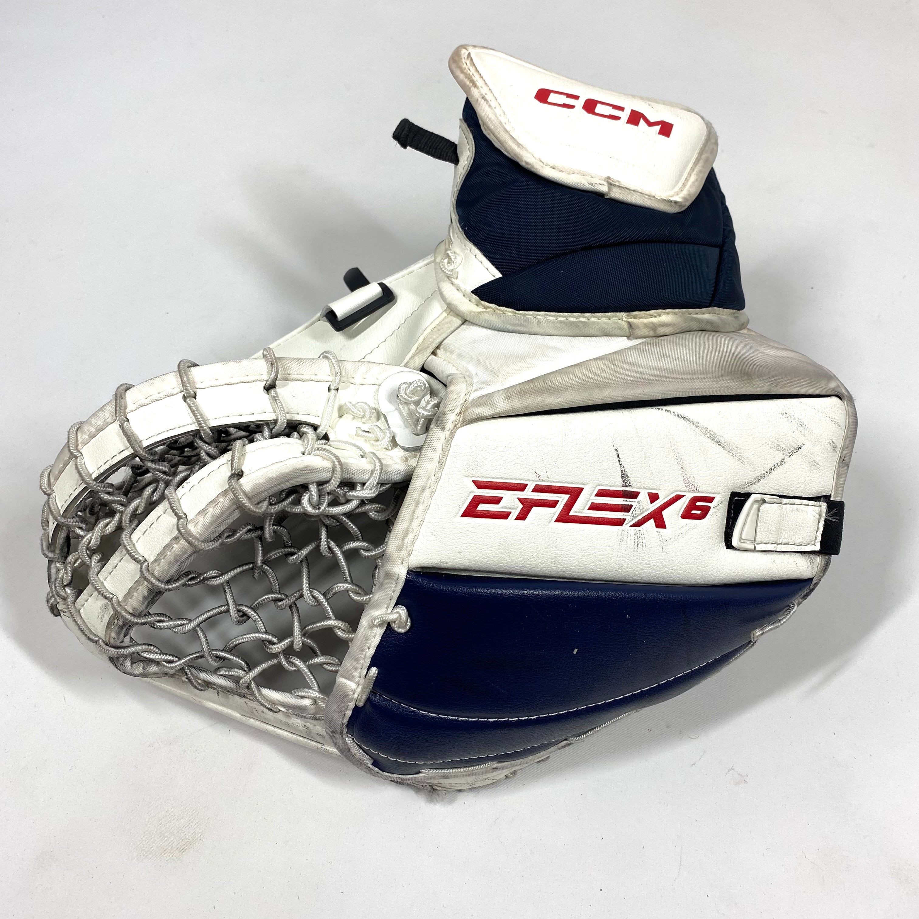 CCM Extreme Flex 6 - Used Goalie Glove (Red/White/Blue)