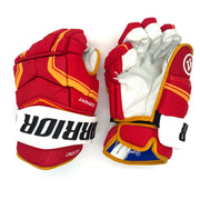 Warrior Covert QRE Pro - Gant NHL Pro Stock - Milan Lucic (Rouge/Jaune/Blanc)