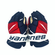 Bauer Vapor 2X Pro - Gant d'occasion NHL Pro Stock - Capitals de Washington - (bleu marine/rouge/blanc)