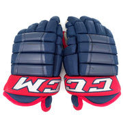 CCM HG97 - Gants Pro Stock d'occasion (bleu marine/rouge)