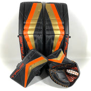 True PX3 - Used Pro Stock Goalie Full Set (Black/Gold/Orange)