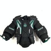Vaughn SLR3 Pro Carbon - Plastron de gardien de but Pro d'occasion (noir/blanc/vert)