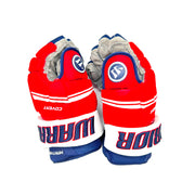 Gants d'occasion - Pro Stock Warrior Covert - Washington Capitals - Anthony Mantha (bleu marine/rouge/blanc)