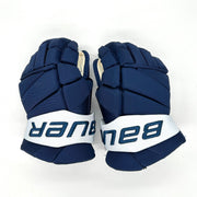 Bauer Vapor Hyperlite - Gants Pro Stock d'occasion (bleu marine)