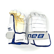 Bauer Nexus 2N Pro - Gants NCAA Pro Stock (blanc/bleu marine)