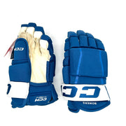 CCM HG97 - Gant de hockey NHL Pro Stock - Shane Bowers (bleu/blanc)