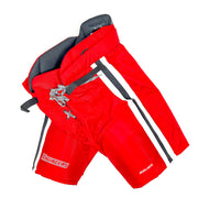 Bauer Nexus - Pantalon de hockey Pro Stock NCAA d'occasion pour femme (rouge/blanc/noir)