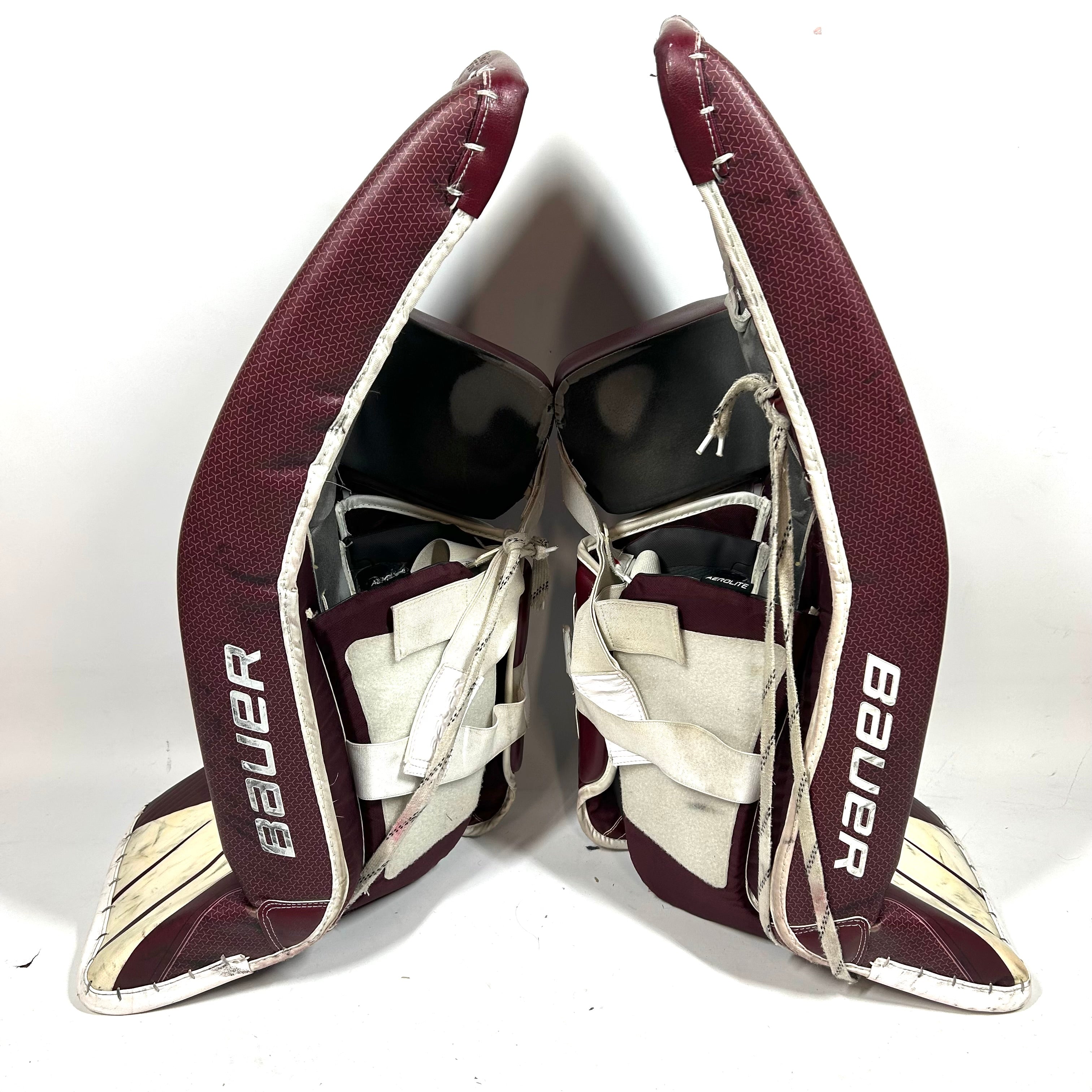 Bauer Supreme UltraSonic - Pro Stock Goalie Pads (Maroon)