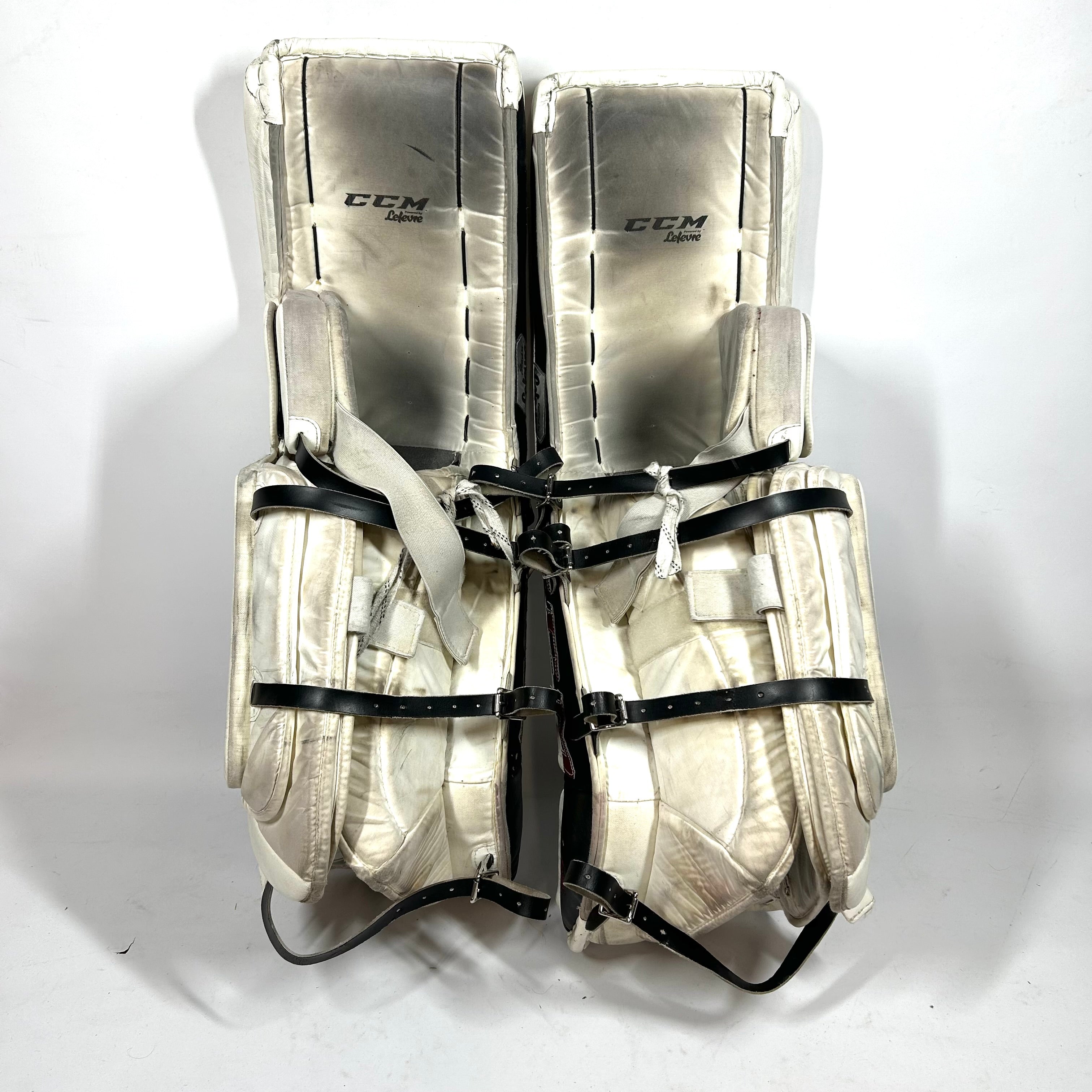 CCM Premier - Jambières de gardien de but Pro Stock (blanc/marron)