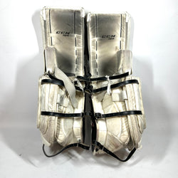 CCM Premier - Jambières de gardien de but Pro Stock (blanc/marron)