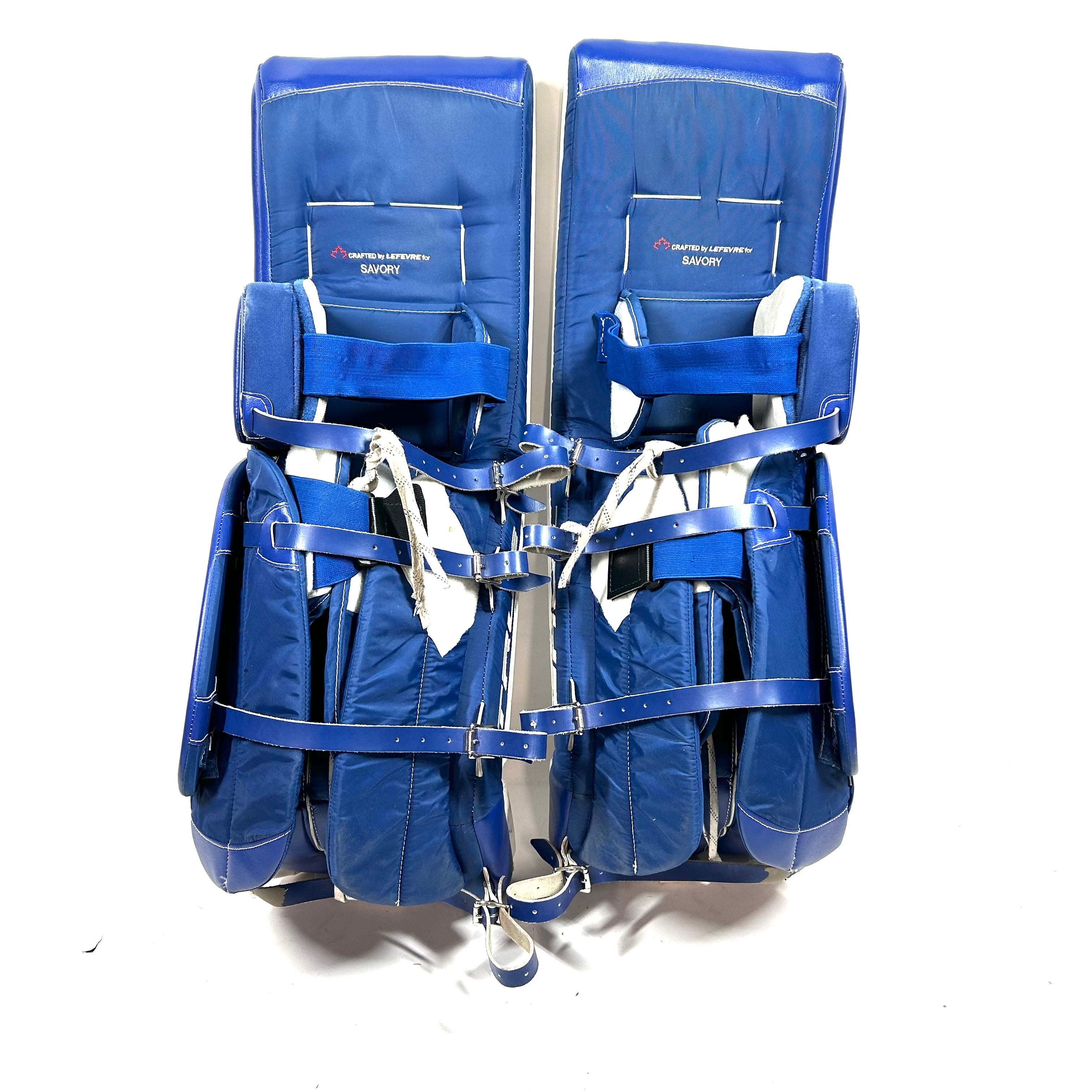 True L12.2 - Jambières de gardien Pro Stock d'occasion (rouge/bleu)