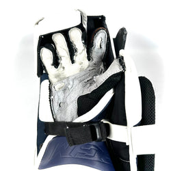 CCM Extreme Flex 5 - Bloqueur de gardien d'occasion (blanc/bleu marine/or)
