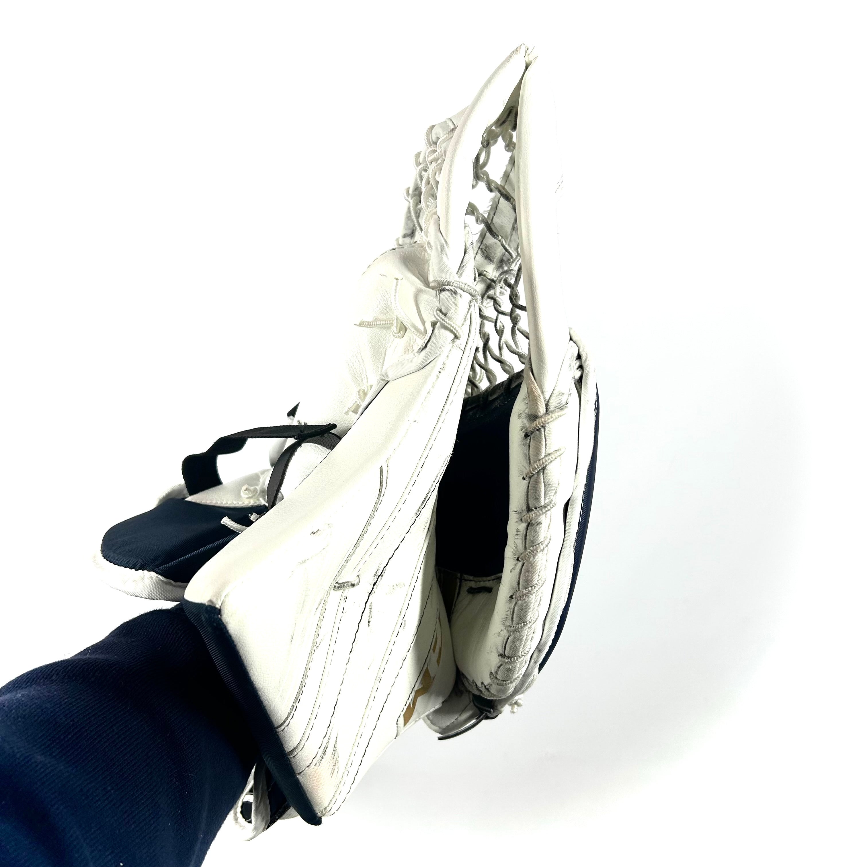 CCM Extreme Flex 5 - Gant de gardien d'occasion (bleu marine/blanc/or)